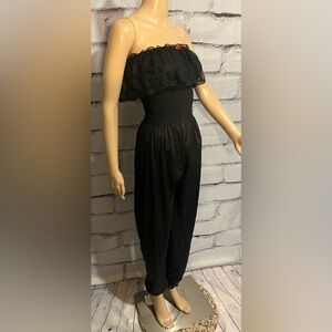 Vintage 1970’s Sexy Black Jumper Undercover Wear Size Medium